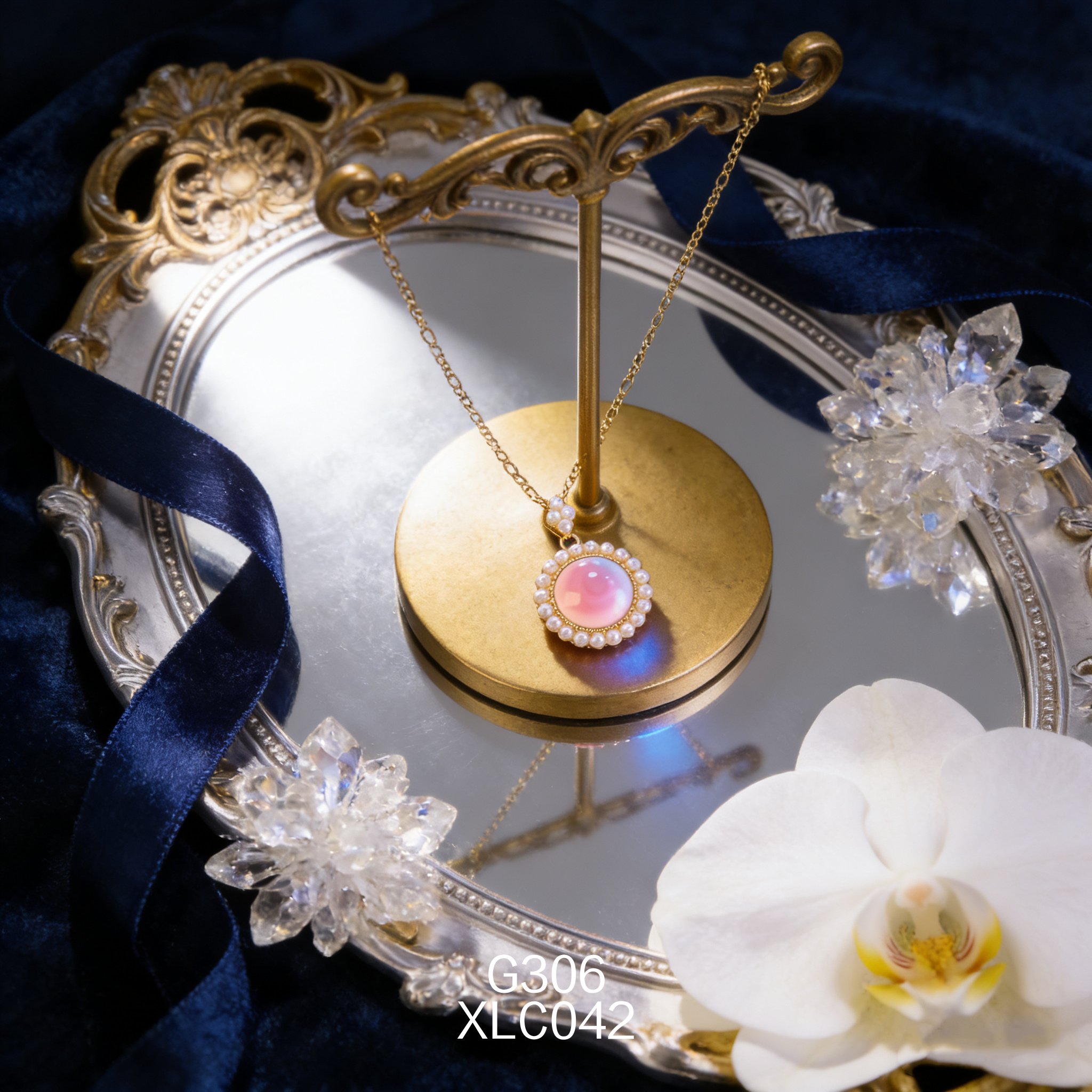 电镀黄金珍珠 16mm 女皇贝项链