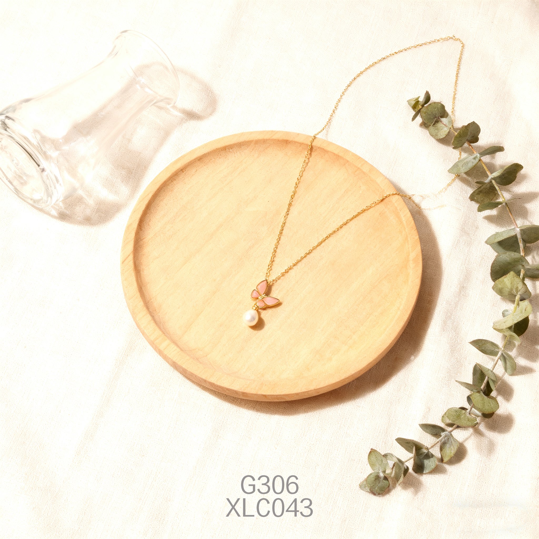 电镀黄金珍珠女皇贝项链