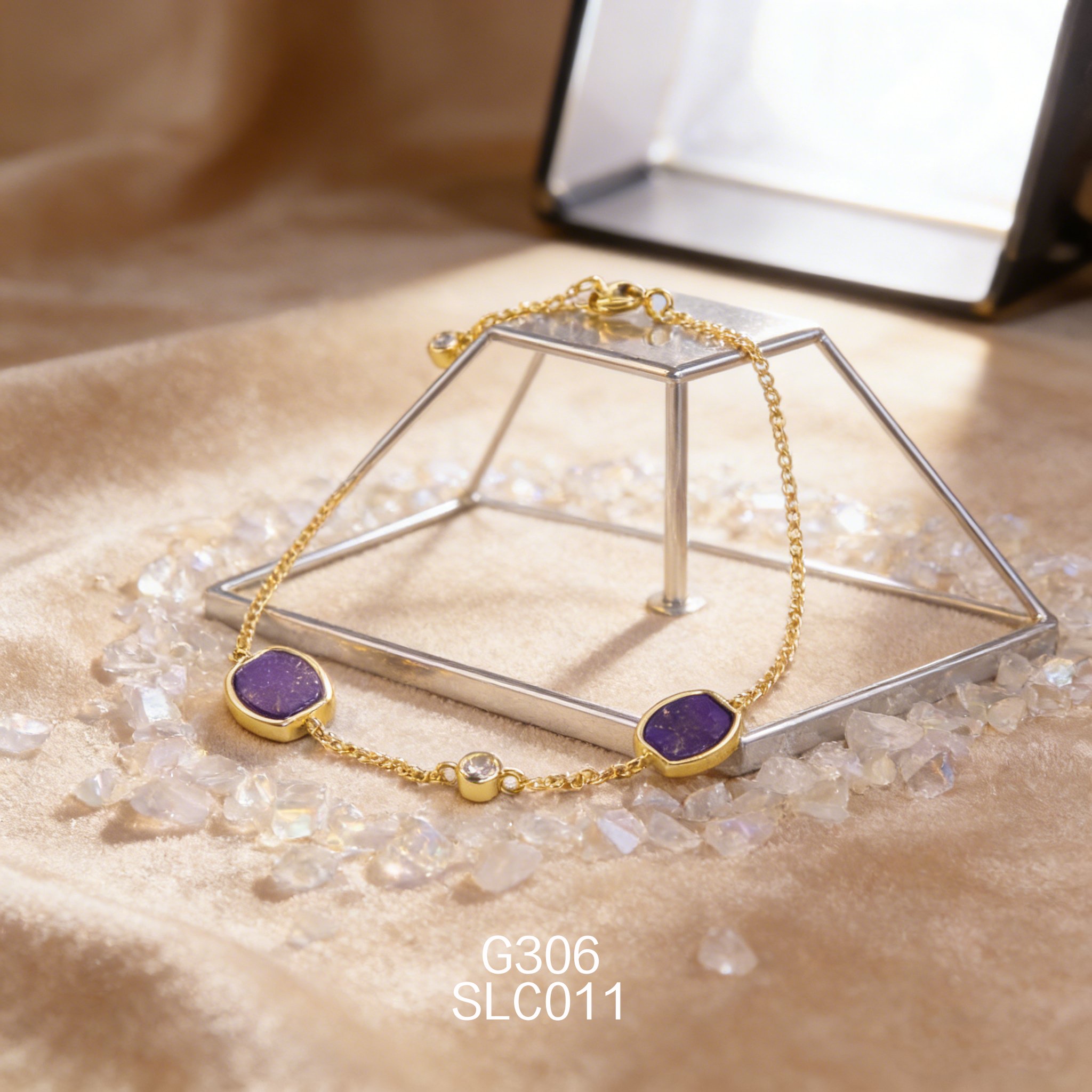 電鍍黃金青金石手鏈