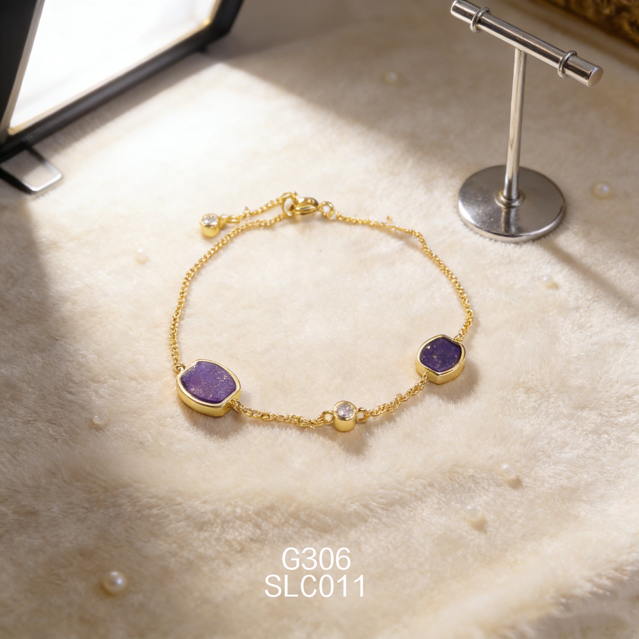 電鍍黃金青金石手鏈